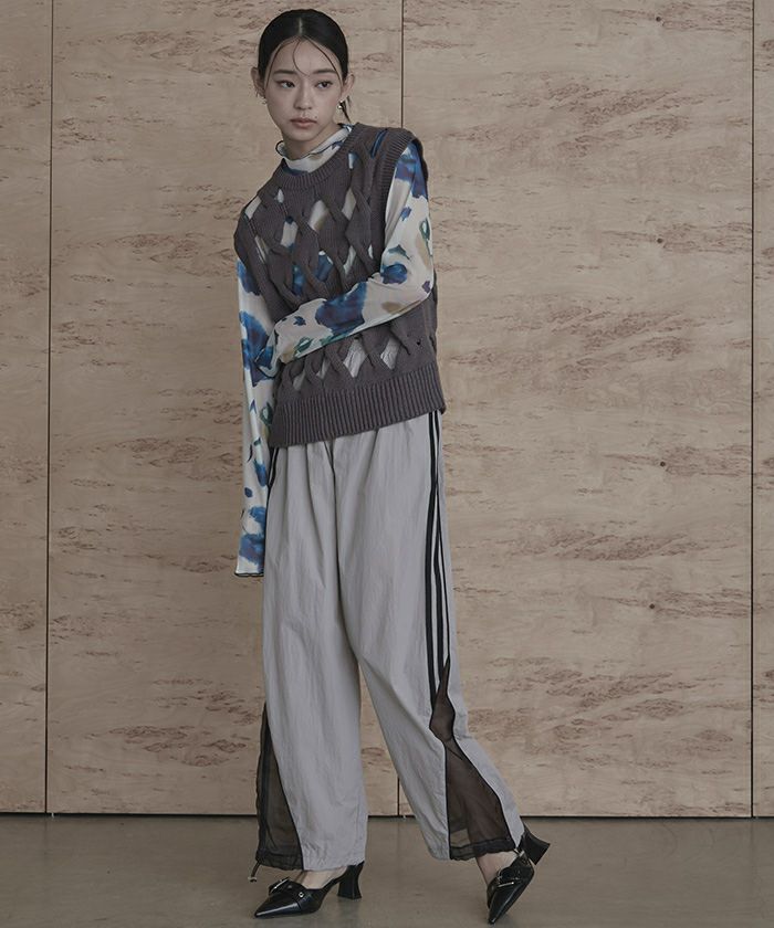 ♡THINGS THAT MATTET♡シアートップス シアーハイネックプルオーバー トップス レディース[品番