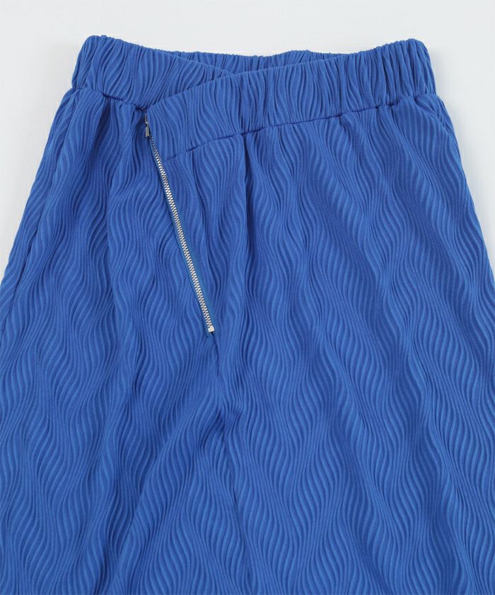 ウェーブ柄フロントジップスカート | miette