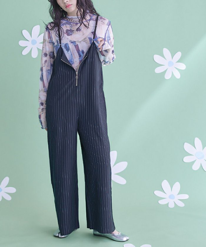 C/MEO COLLECTIVE オールインワンピ ピンストライプキャミソールオールインワン | miette