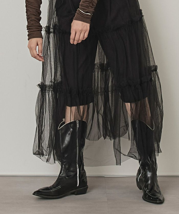 チュールティアードドレス | miette