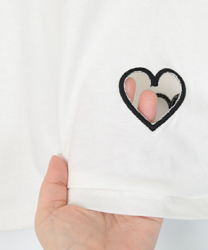 her.（ハードット）新品　未開封　Tシャツ　レディース　しまうま ハートカットTシャツ〔メール便可／50〕 | miette