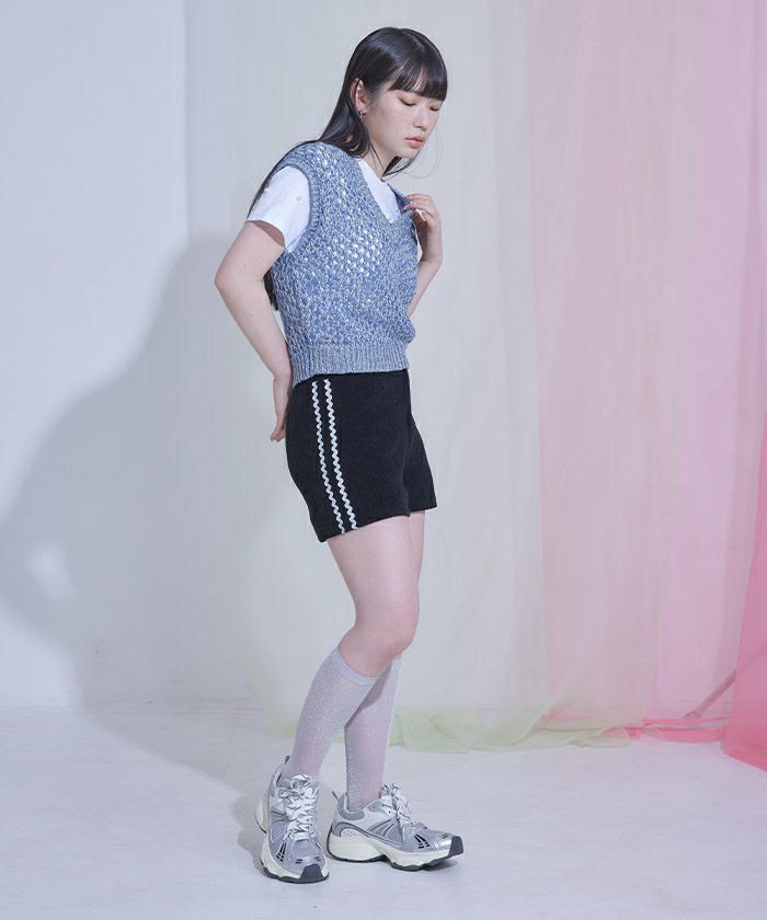 【試着のみ】bow.a ボウエー 水際 ナミナミ パンツ ショートパンツ ナミナミラインショートパンツ | miette