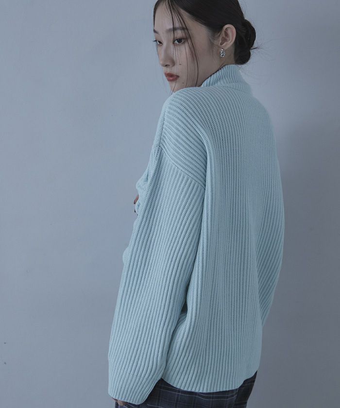 ドロストハイネックニット | miette