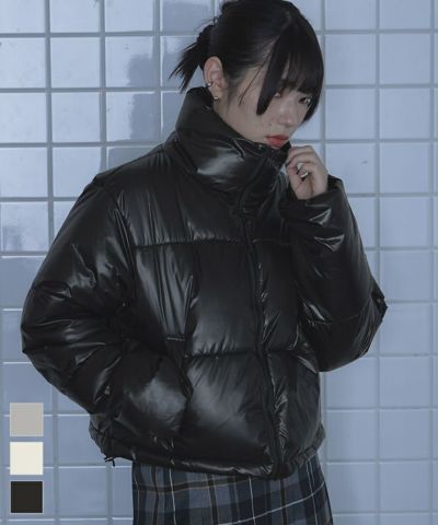 値下げ【美品送料込】気軽に羽織れる ショート丈切替デザイン中綿ブルゾン 楽天市場】ナイロンサイドラインショートブルゾン 春 M