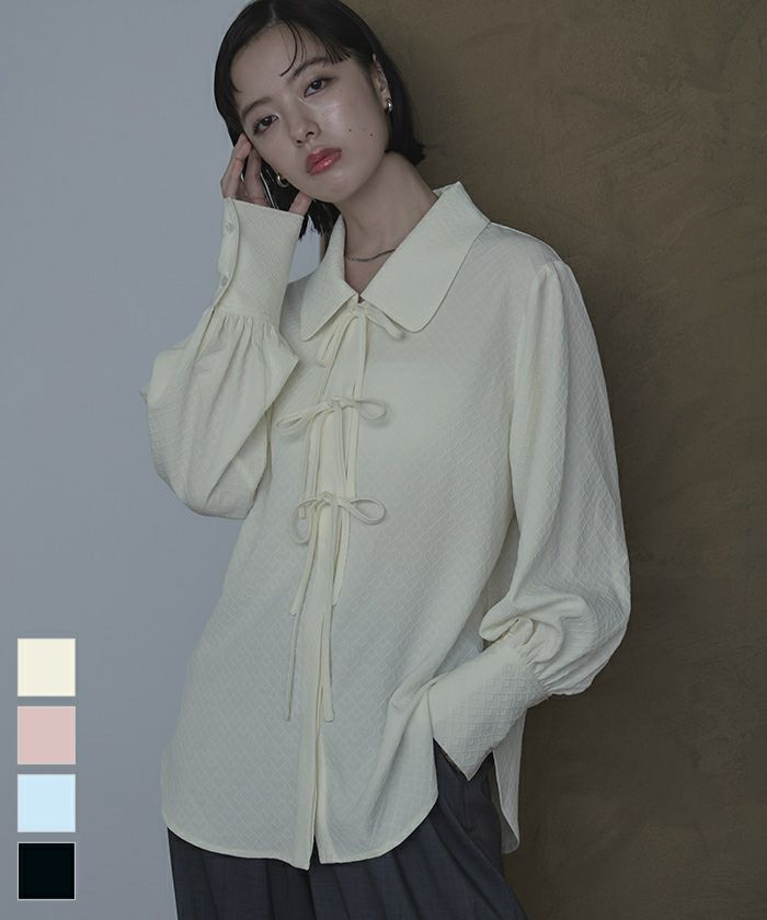 美品 バーニーズ ニューヨーク ビッグカラーブラウス　White バーニーズニューヨーク 長袖シャツ 美品 ビッグカラー 前開き