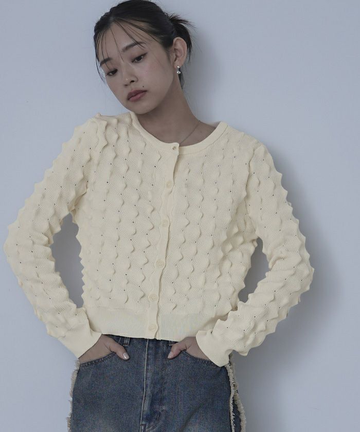 トゲトゲニットカーディガン | miette