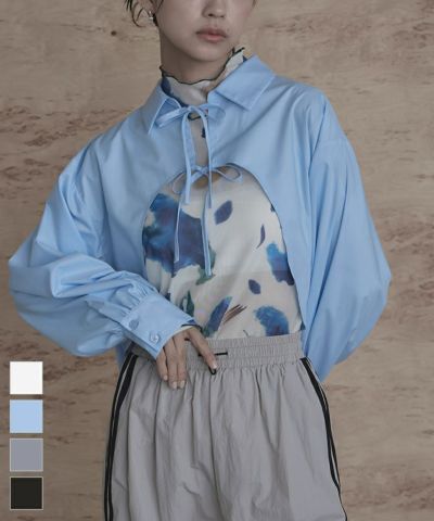 フェイクレザーステンカラービッグブルゾン | miette