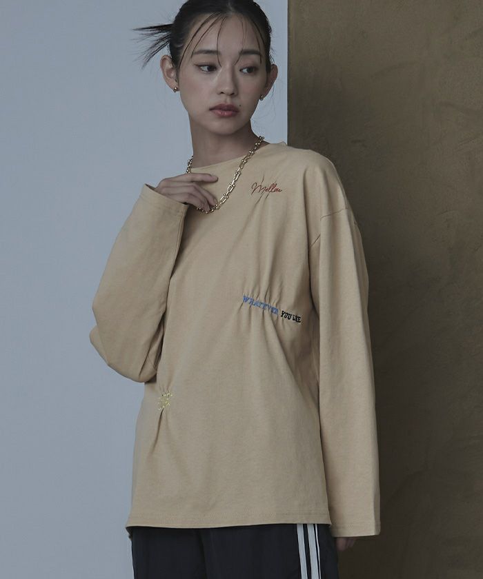 SHAREEF 刺繍ドッキングロンT サイズ1 使用感少なめ ランダム刺繍ロンT〔メール便可／100〕 | miette