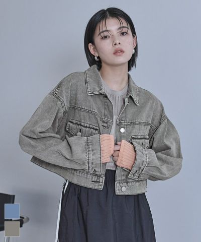 ショートオーバーデニムジャケット