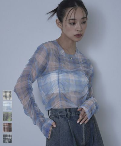 シャーリングシアートップス〔メール便可／70〕