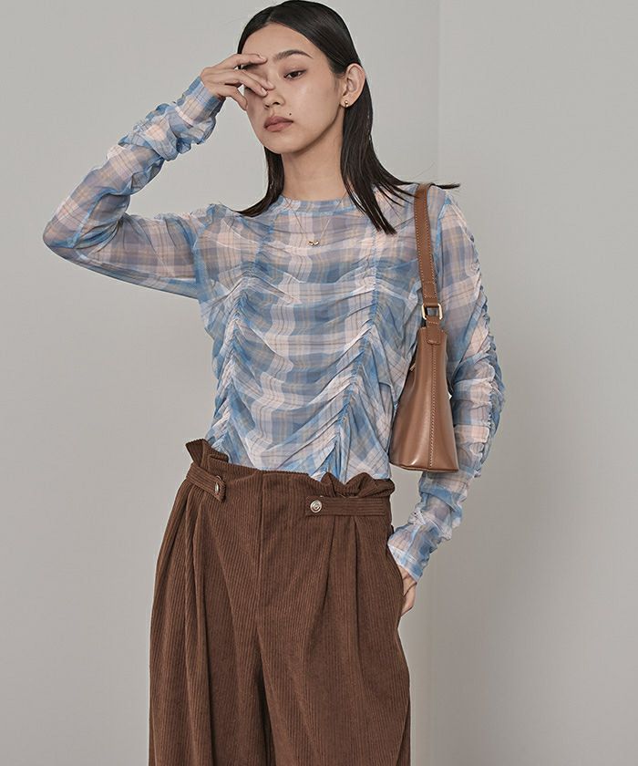 シャーリングシアートップス〔メール便可／70〕 | miette