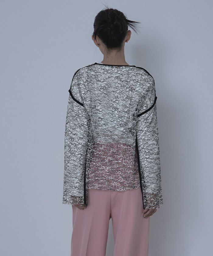 LITMUS メッシュトップス メランジメッシュトップス〔メール便可／100〕 | miette