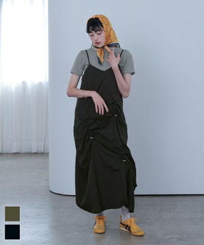 アシメドロストキャミソールワンピース