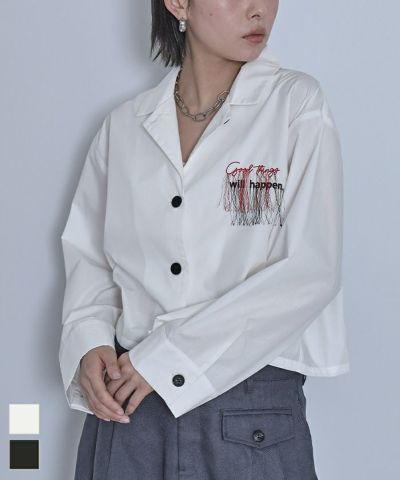 Nukeme ヌケメ ロンT グリッチ刺繍 ホワイト サイズM/FW492 Nukeme ヌケメ ロンT グリッチ刺繍 ホワイト サイズM/FW492
