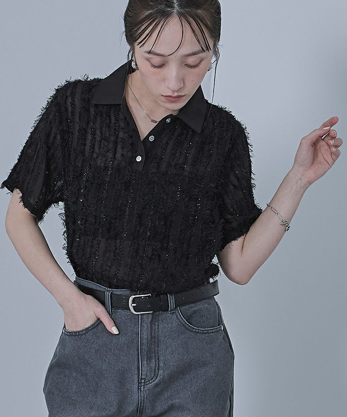 トップス s.miho SEVEN TEN by MIHO KAWAHITO]【VERY別注色】ネックパール