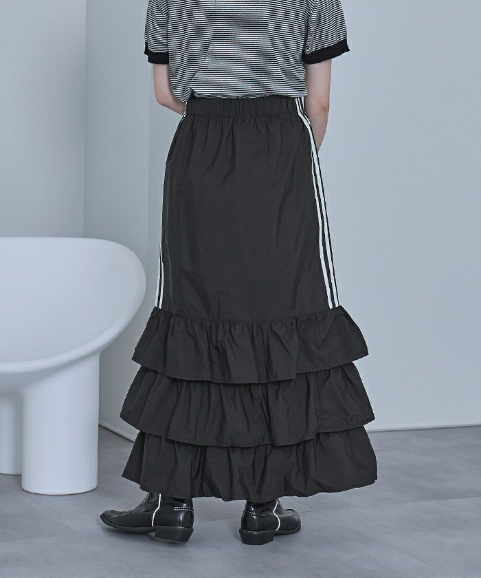 kae bonny サイドラインナイロンスカート サイドラインスカート | FASHFREN/ファッシュフレン「35歳からの