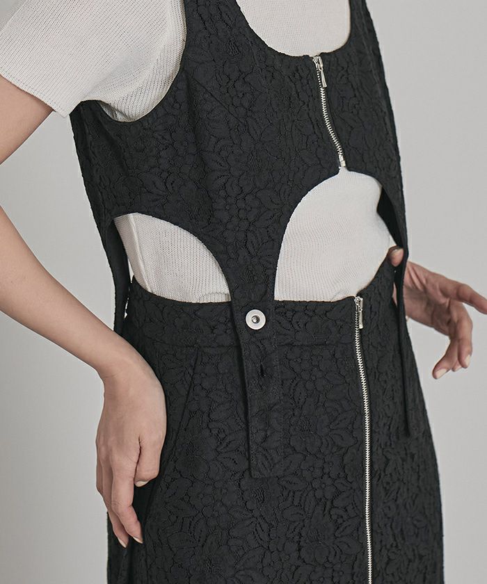 レースビスチェワンピース | miette レースビスチェワンピース | miette