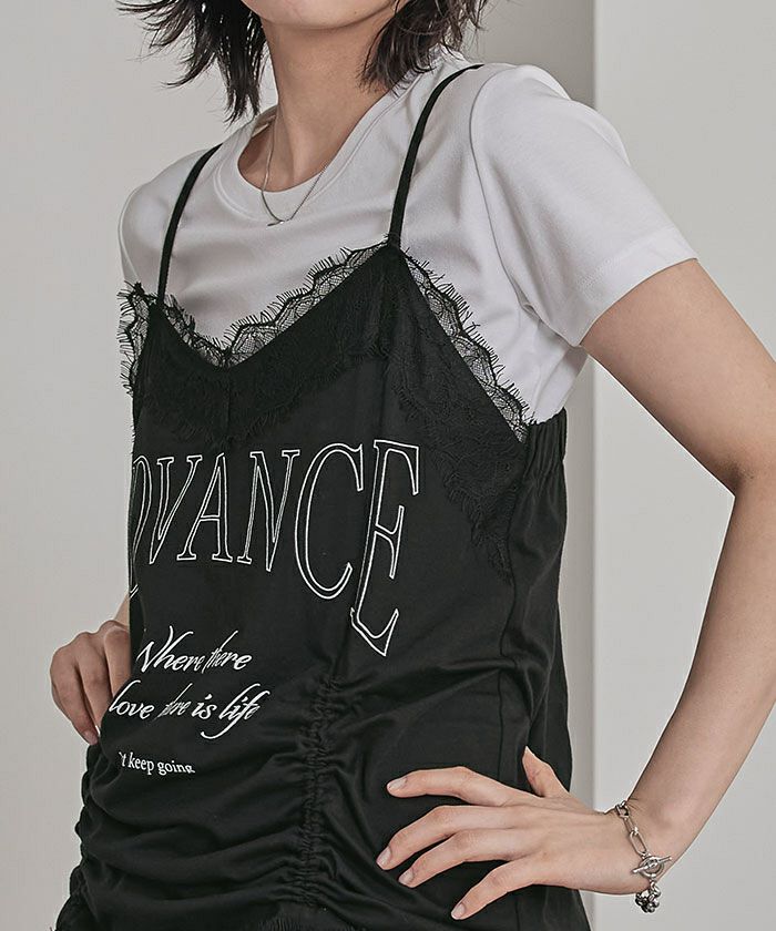 キャミッス レースボタンカップ付きタンクトップ/2025 SS COLLECTION
