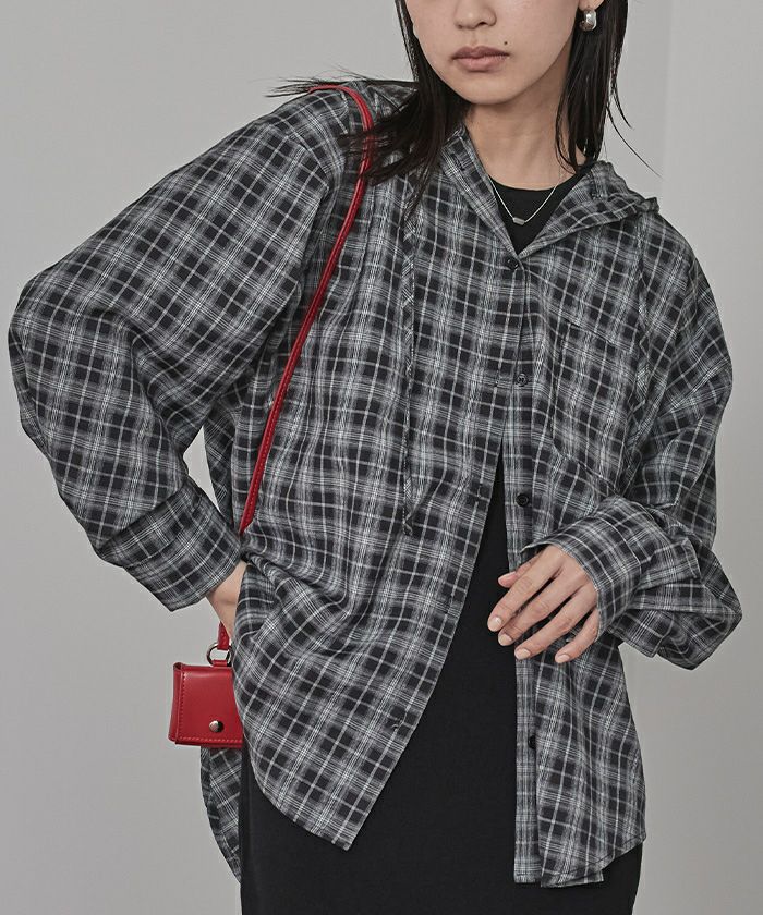 KITH フード付きチェックジャケット Sサイズ KITH フード付きチェックジャケット Sサイズ