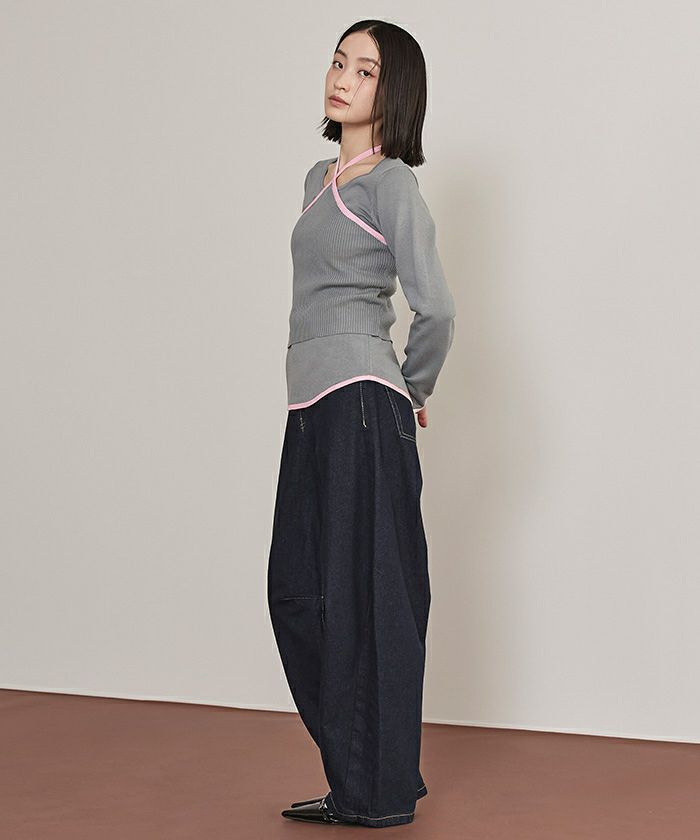 ホルターネックニットアンサンブル | miette