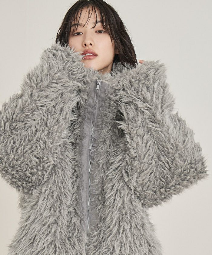 ミックスシープファースタンドブルゾン | miette